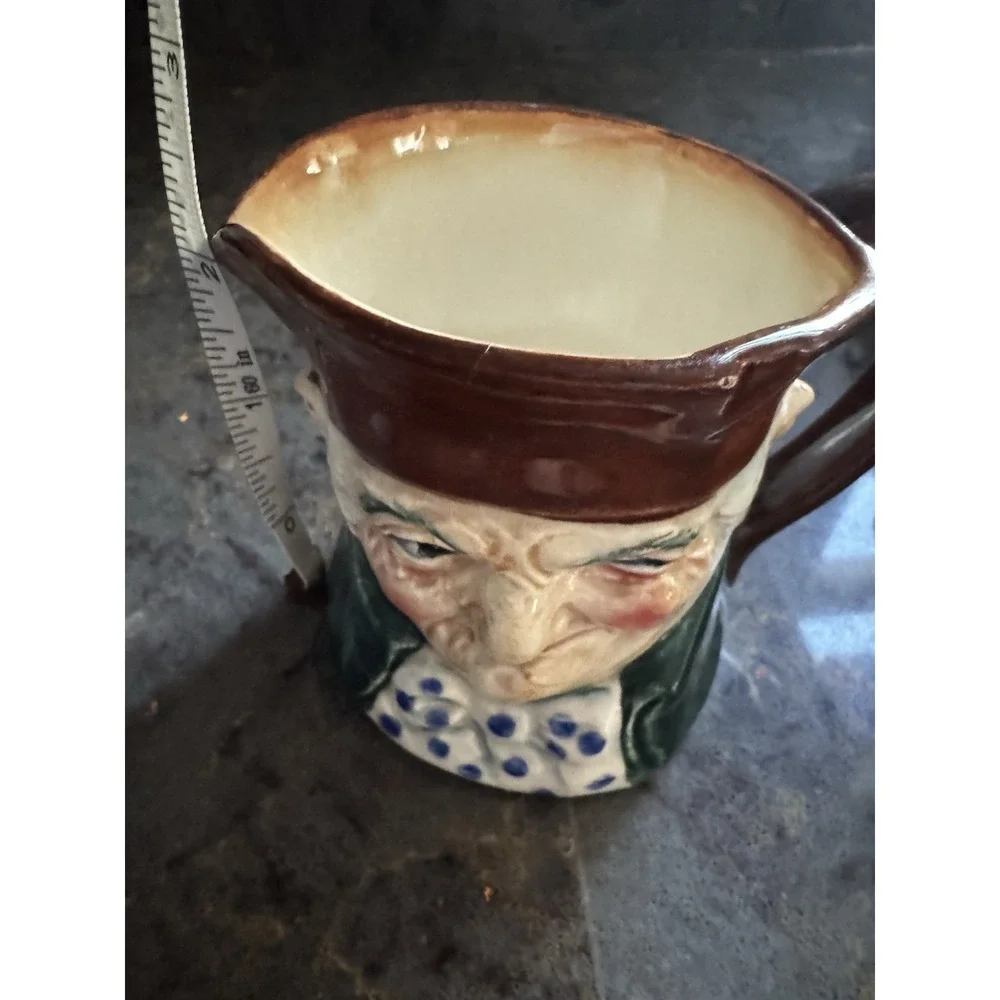 Vintage Toby Jug Mini Character Face Pitcher Winking Man Hand Painted Japan 3 In
